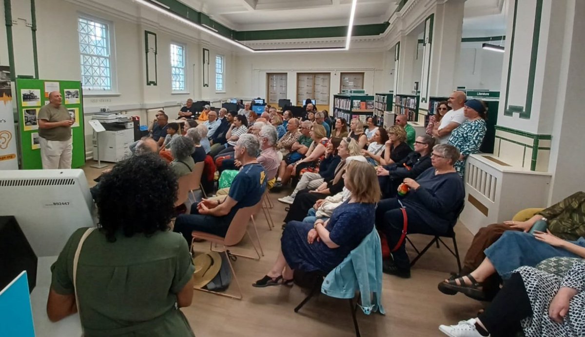 We had a full house for local historian Andrew Simpson's talk today, he spoke about Chorlton and the fabulous library, what a delight for all who attended.
Great to see the library in full swing again.