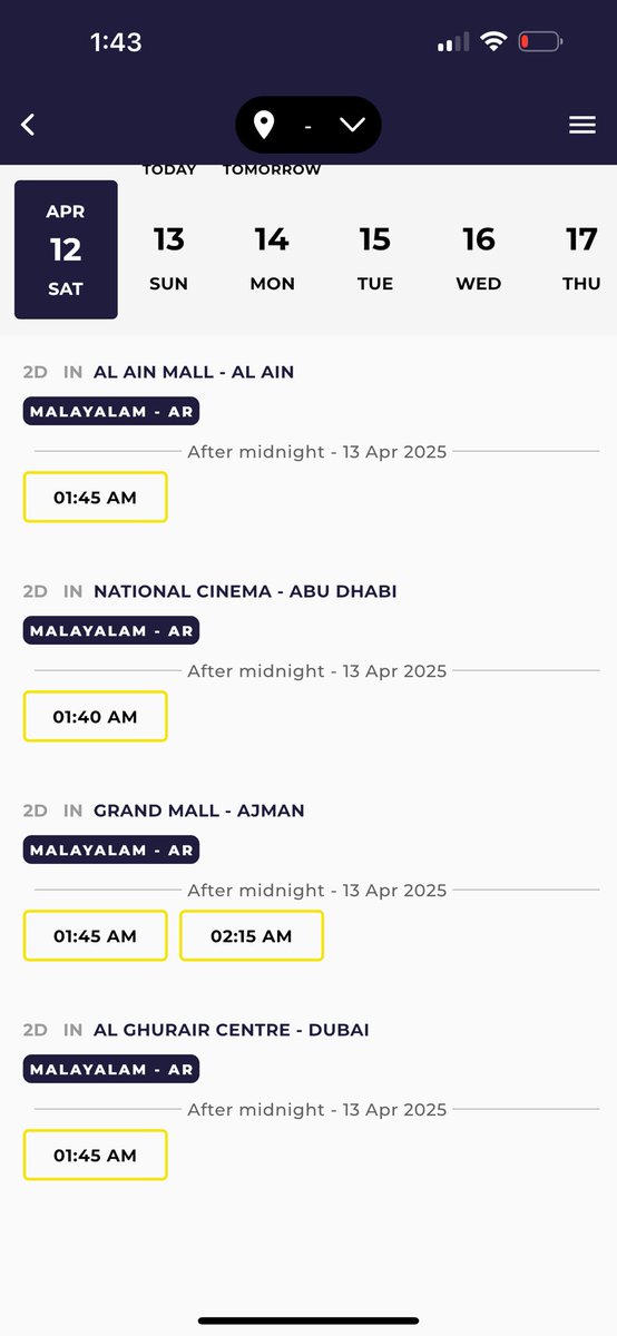 Late Night additional shows added for #AlappuzhaGymkhana 

Box office 🥊🥊🥊🥊