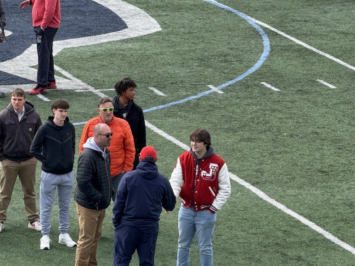 greyson_goodman's tweet photo. Had a great day at @RMU_Football Spring Game! Got the opportunity to talk to coaches @FlashTanski and @Coach_Cicione. https://t.co/xSwQuXKUrT