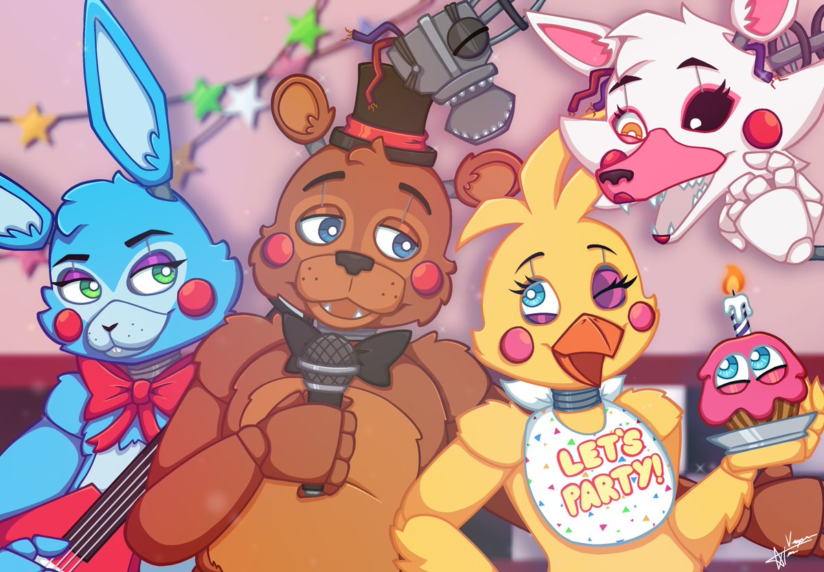 VesperrTea's tweet photo. Looking forward to the fnaf 2 movie, so I decided to draw the toy animatronics ^_^
#fnaf #fnaf2 #fnaffanart https://t.co/CDYyqvoXMm