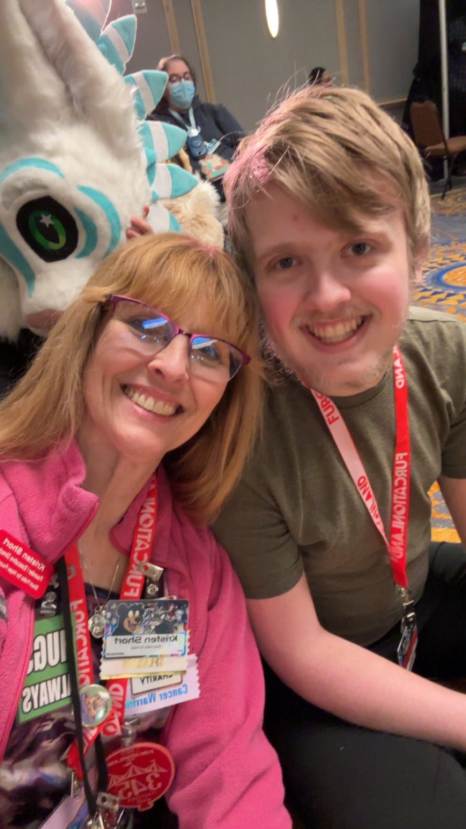 shortfolks's tweet photo. Getting ready to watch Lagoona @yippiegal in the @Furcationland dance competition ❤️🌺. Best wishes to all the dancers! #FCL2025 https://t.co/BgUWtrSiSp