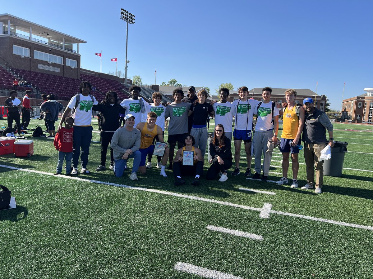 Congrats to our boys for being 2025 Doug Hall Relays Team Runner-Up! Miller Mabury wins meet MVP!