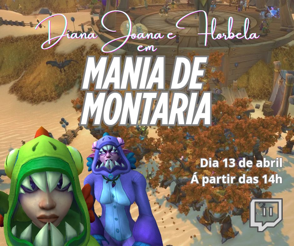 Avisa que amanhã tem live! 💚

<a href="/Josie_Fonseca/">Josie Fonseca, personalidade intrigante</a> e eu vamos caçar montarias!
<a href="/vertentegeek/">vertentegeek</a>