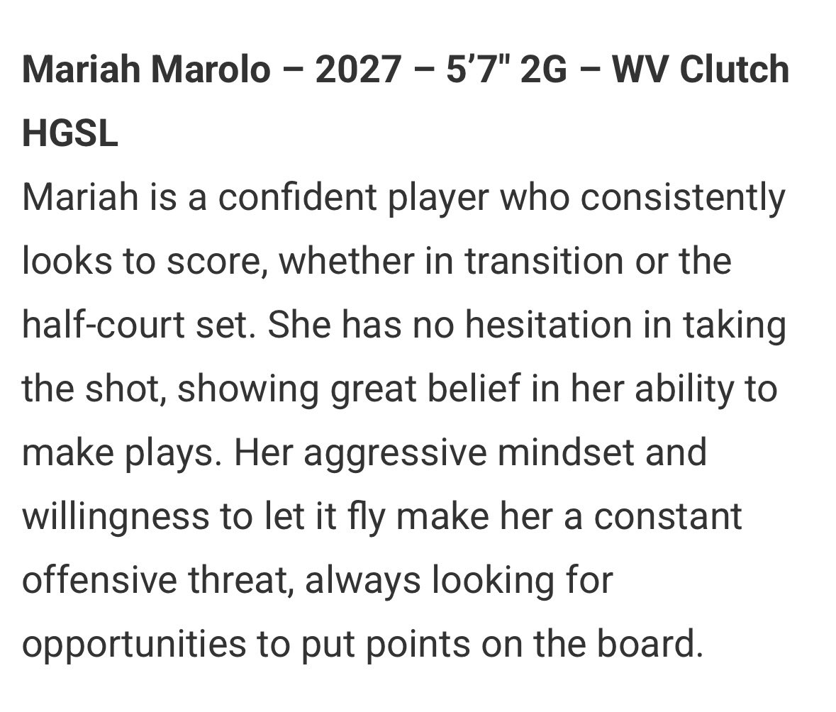 Thank you <a href="/JrAllStarBB/">Jr. All-Star Girls Basketball</a> for the right up!
<a href="/JrClutchHoops/">Jr Clutch Hoops</a>