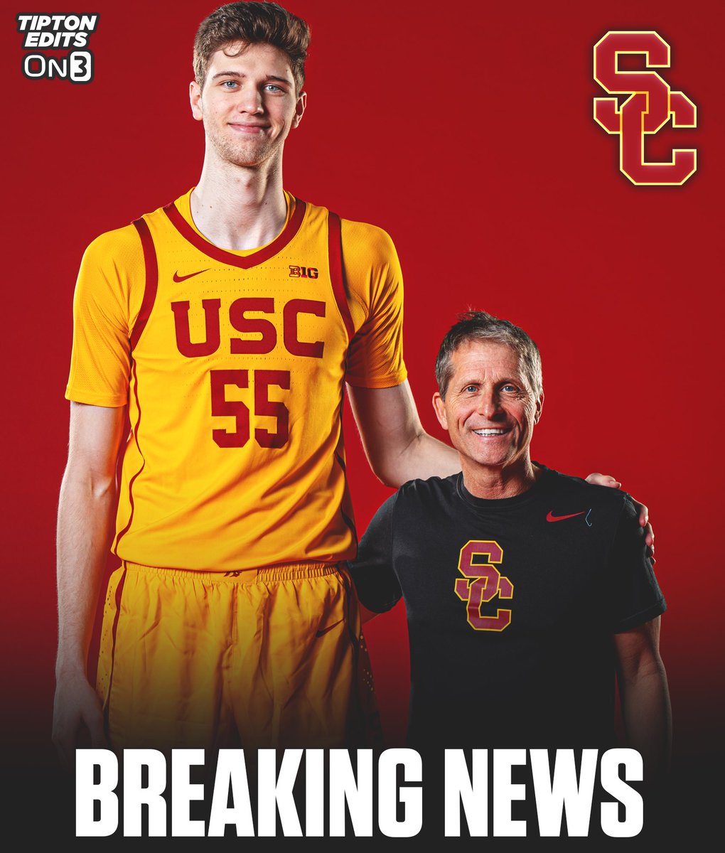 NEWS: Youngstown State transfer Gabe Dynes, a 7-foot-3 center, has committed to USC and Eric Musselman, his agent Adam Papas told <a href="/On3sports/">On3</a>. 

on3.com/db/gabe-dynes-…