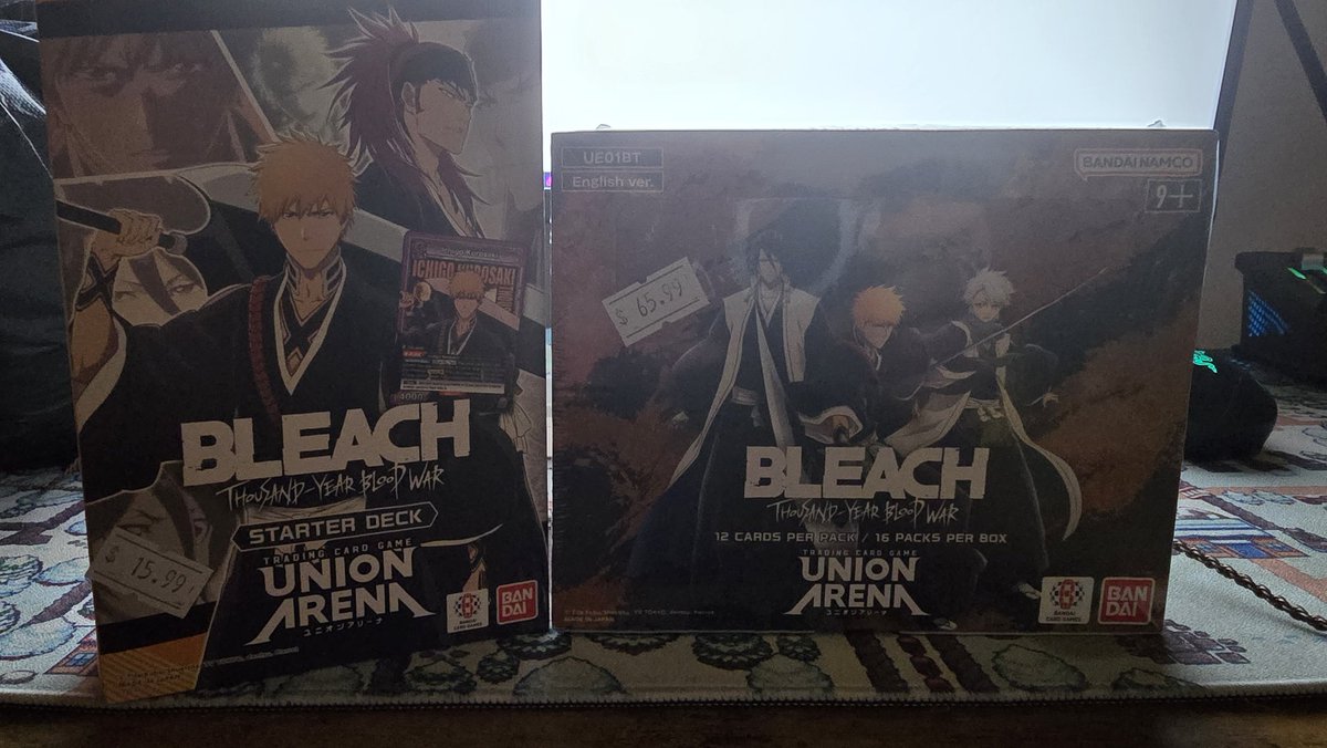RainsRoux's tweet photo. Picked up something totoday, can't wait to open this. Found out about this TCG a fee months back, came across them randomly in a anime shop. #UNIONARENA https://t.co/FI443HL0iD