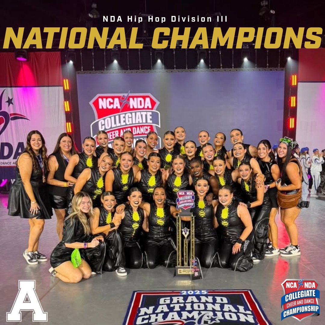 Alma College Scots (@almascots) on Twitter photo πππππ ππ. π ππππ. ππ
°οΈπ
ADT picks up their second NDA National Championship in Division III Hip Hop along with also becoming NDA GRAND NATIONAL CHAMPIONS for the first time in program history for Hip Hop, defeating all other division winners in the Hip Hop category! πππππ ππ. π ππππ. ππ
°οΈπ
ADT picks up their second NDA National Championship in Division III Hip Hop along with also becoming NDA GRAND NATIONAL CHAMPIONS for the first time in program history for Hip Hop, defeating all other division winners in the Hip Hop category!