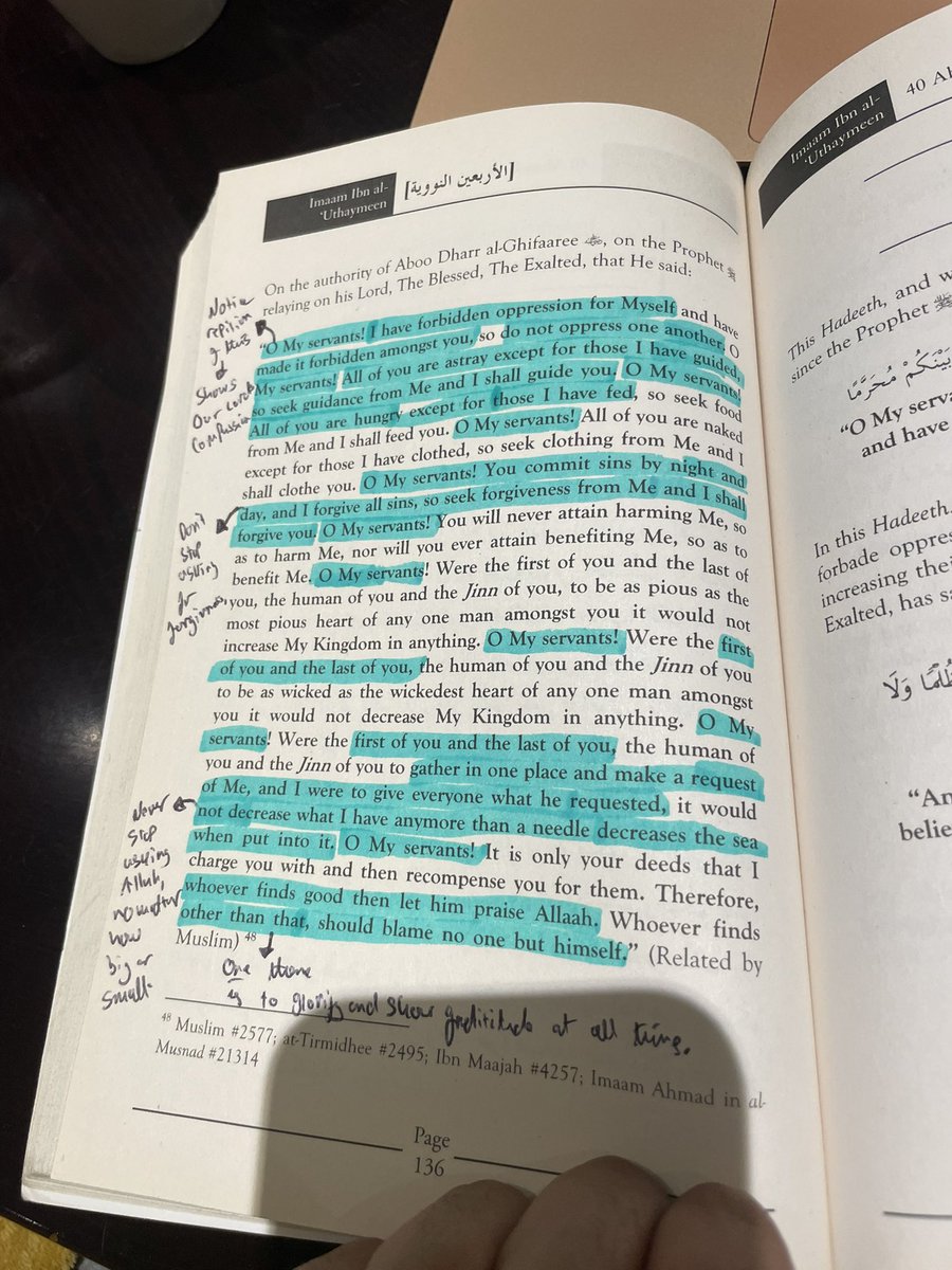 MMmaah1r's tweet photo. I know your attention spans cooked, but stop and read this Hadith for a minute. 

I was going through my notes and سبحان الله this Hadith came when I needed it. Your Lord will NEVER deprive you, nor forsake you. NEVER. Unless you deprive yourself, even then He still provides. https://t.co/FxWvzajwc8