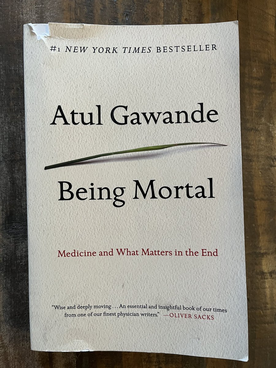 It’s rare that I read a book that truly reconfigures my attitude towards life, aging, and death. After all, everyone needs to confront those concepts. We are all dying, just at different paces. I cant believe it took me this long to discover it. 

<a href="/Atul_Gawande/">Atul Gawande</a> #beingmortal book