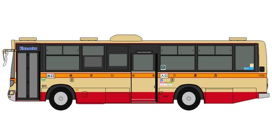 busillustration #バスイラスト #神奈川中央交通西 つ501 No.2581