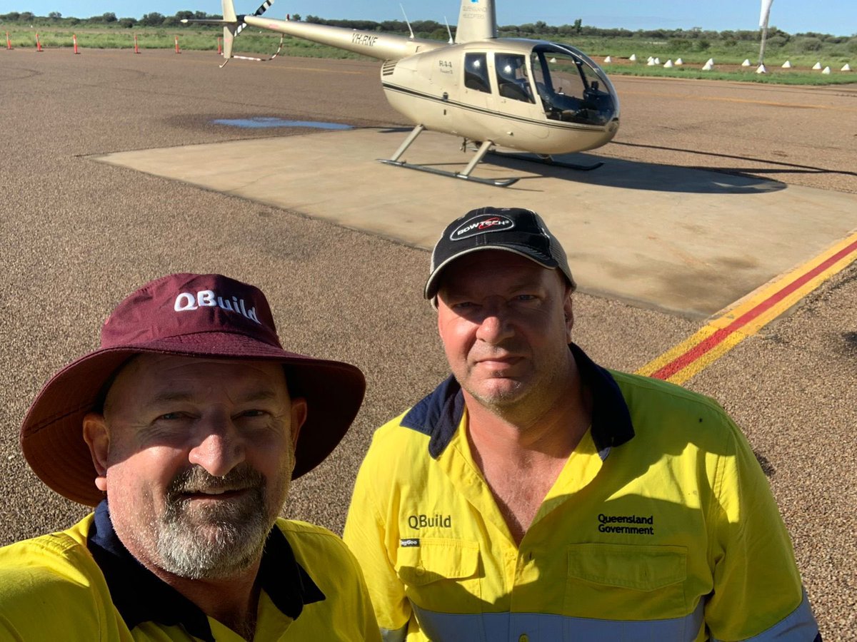 David Crisafulli (@davidcrisafulli) on Twitter photo Craig and Adam have been on the ground in Western Queensland. 
 
They’re part of our QBuild Disaster Response Crew helping locals get back on their feet after the recent weather event.  
 
With roads still flooded, the only way in was by chopper - but they’re determined to get Craig and Adam have been on the ground in Western Queensland. 
 
They’re part of our QBuild Disaster Response Crew helping locals get back on their feet after the recent weather event.  
 
With roads still flooded, the only way in was by chopper - but they’re determined to get