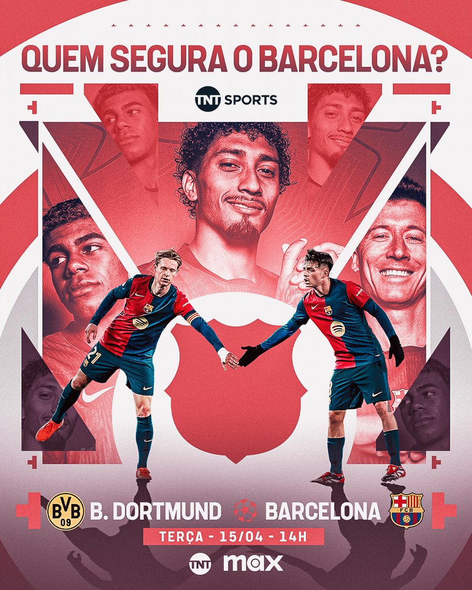 TNTSportsBR's tweet photo. UM TIME QUE PODE ENTRAR PARA A HISTÓRIA!🔥🔴🔵 O Barcelona vive uma temporada mágica e pode ficar ainda melhor com o título da #CasaDaChampions! Nesta terça tem a volta das quartas contra o B. Dortmund e você assiste AO VIVO na @tntbr e na @streammaxbr (https://t.co/GLVBpaun5c)! https://t.co/h2yC1FL1qR