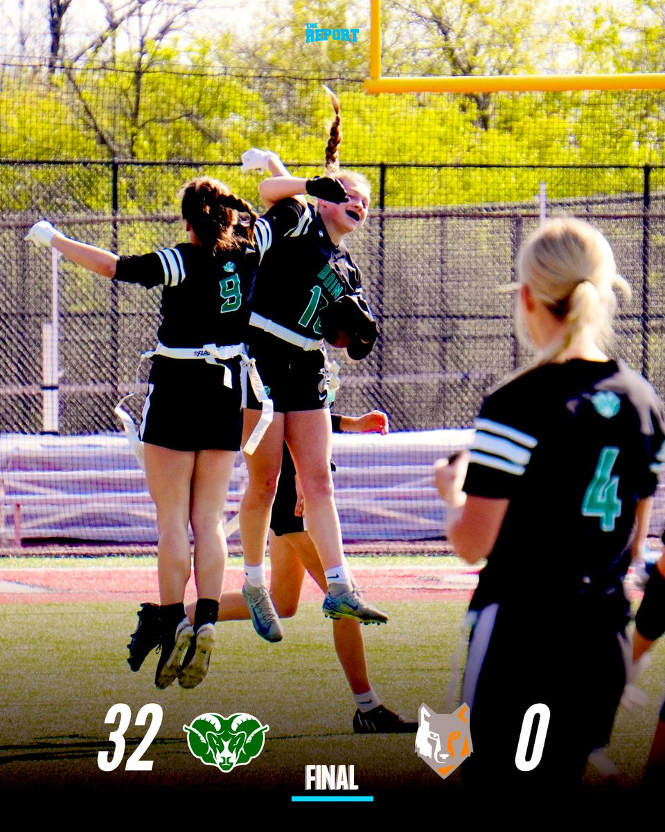 TheReportOhio's tweet photo. Badin wins its first girls flag football game in school history @RAMSSPORTS @geoff_melzer https://t.co/PRUGfq5vPn