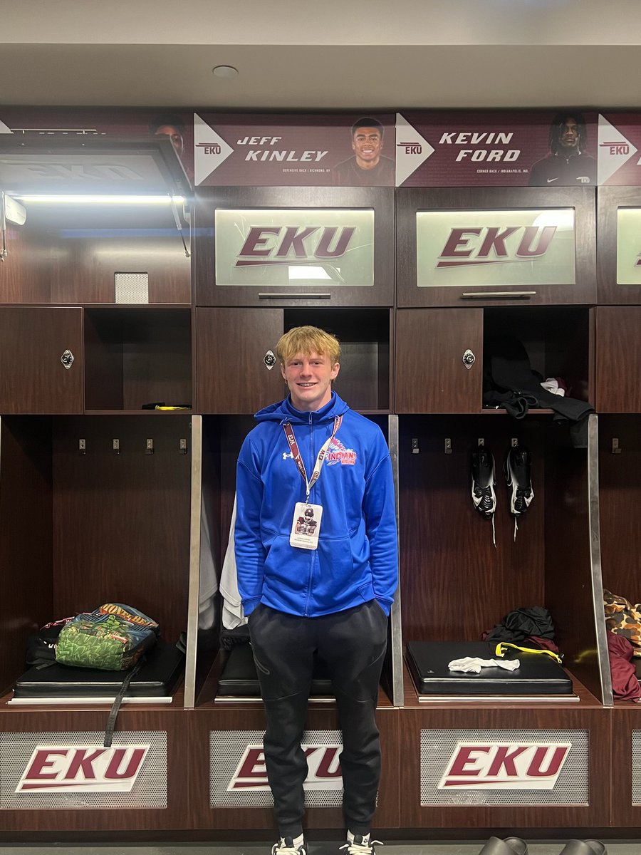 Very greatful to be able to watch <a href="/EKUFootball/">EKU Football</a> practice and scrimmage, thank you <a href="/CoachDerekDay/">Derek Day</a> and <a href="/jaxegan_eku/">Jax Egan</a> for making it happen. 
@ChrisSmart_EKU <a href="/C_Chap_SC/">Coach Chapman</a> <a href="/Coachwb3/">William Blair</a> <a href="/Coach_Couch_MC/">Matt Couch</a> <a href="/Trent_Steelman/">Trent Steelman</a> <a href="/DFO_AJ/">Andrew Foster Jr.</a> <a href="/EKUWWells/">Walt Wells</a> <a href="/Maxwe11EKU/">Maxwell Smith</a> <a href="/PrepRedzoneKY/">Prep Redzone Kentucky</a>