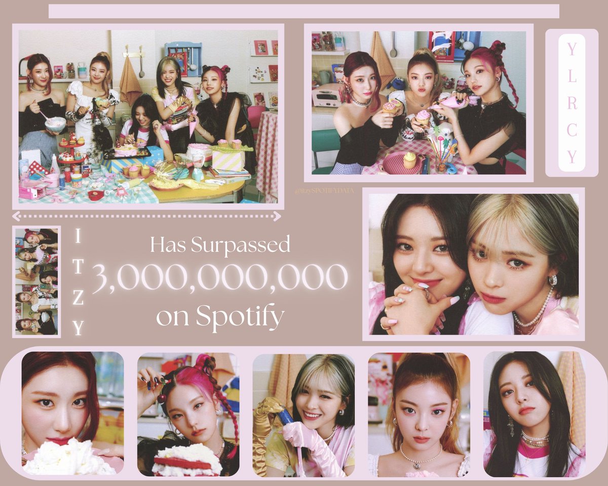 itzySPOTIFYDATA's tweet image. .@ITZYofficial | ITZY Has Surpassed 3,000,000,000 (3 BILLION) Streams on SPOTIFY!!
- 3rd JYP Act
- 5th Most Streamed 4th Gen GG
- 8th Most Streamed 4th Gen Group
