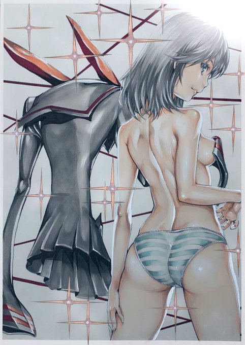 #キルラキル
#纏流子 
 #アナログイラスト 