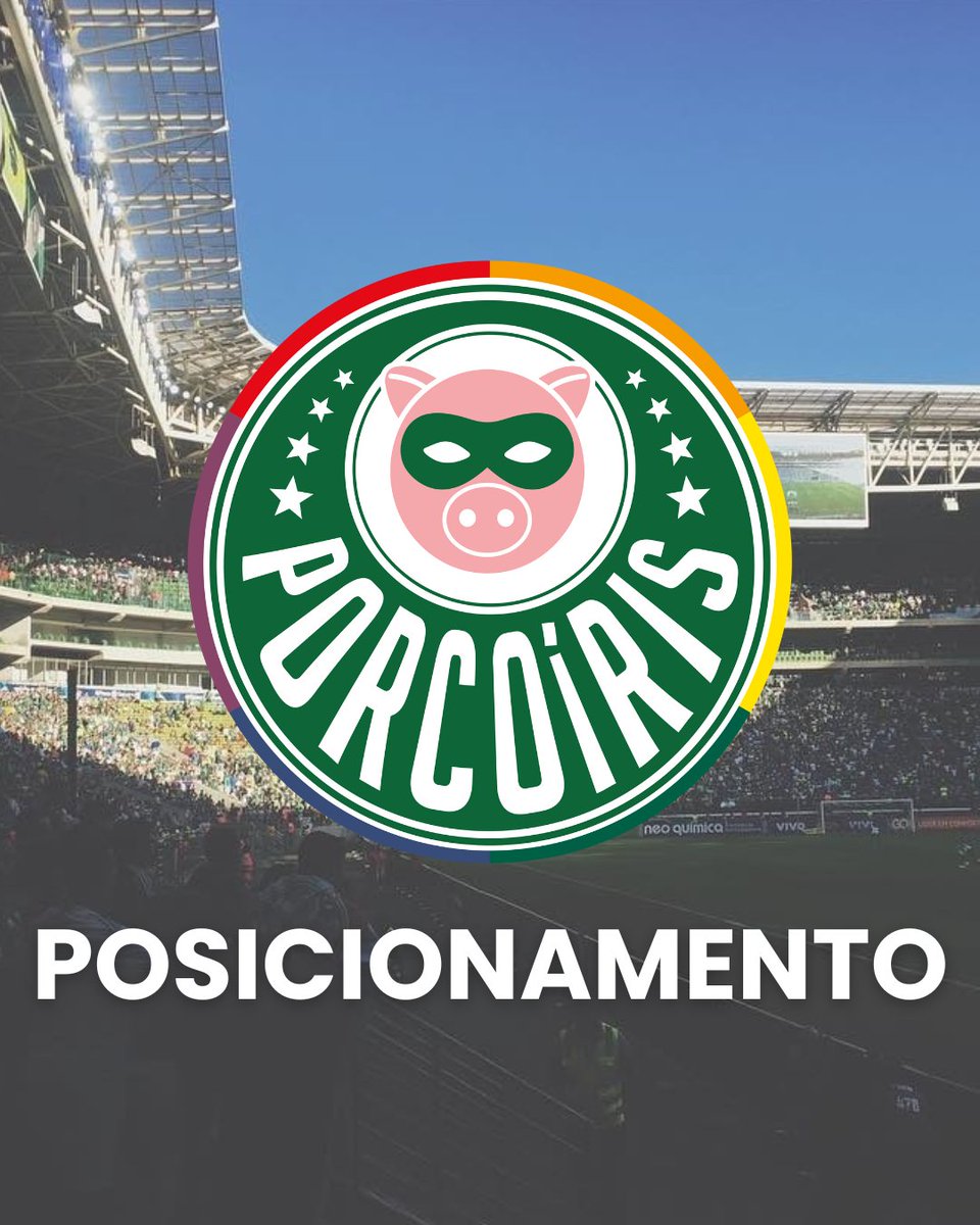 oporcoiris's tweet photo. É preciso que o clube e a torcida abracem a luta anti-lgbtfóbica assim como tem abraçado a causa antirracista: com medidas efetivas e tolerância zero.

Antes da partida começar, uma parte da torcida do Palmeiras usou de homofobia para ofender o atleta Romero, do Corinthians. Diversos veículos de imprensa divulgaram os mesmos cantando "Romero, viado!", enquanto o rival se aquecia no campo. 

O Brasil é o país onde mais ocorrem crimes fatais contra pessoas lésbicas, gays, bissexuais, transexuais, travestis, etc. no mundo. Em 2024, foram 291 mortes segundo dados do Grupo Gay da Bahia (GGB), mas os números apresentados são subnotificados, representando apenas uma fração da realidade, uma vez que a maior parte dos estados não possuem números para tais crimes. 

Se você não se importa com isso, pense pelo menos futebolisticamente: em 2023, após inúmeras reincidências, o Corinthians foi julgado e condenado pelo STJD e jogando com portões fechados a partida contra o Vasco, válida pelo Campeonato Brasileiro. Já o Palmeiras foi julgado e condenado pelo STJD em 2024 após cânticos homofóbicos contra o SPFC. 

Se for julgado e condenado novamente, também poderá jogar com portões fechados em casa. O Palmeiras também pode perder pontos na competição, segundo o STJD por cânticos homofóbicos. 

O PorcoÍris existe para acolher, educar e lutar por um Palmeiras de Todos. Continuamos presentes, vivendo a Sociedade Esportiva Palmeiras em sua plenitude e vigilantes, repudiando toda e qualquer forma de preconceito.

#AvantiPalestra 
#FutebolÉPraTodos 🏳️‍🌈🏳️‍⚧️