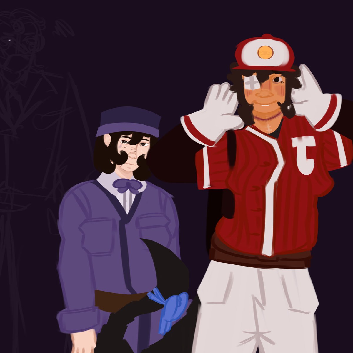 i hung out with my friend, comet, she’s very nice. her doctor was hovering above me the whole time. i don’t like him.

// @gutztuff