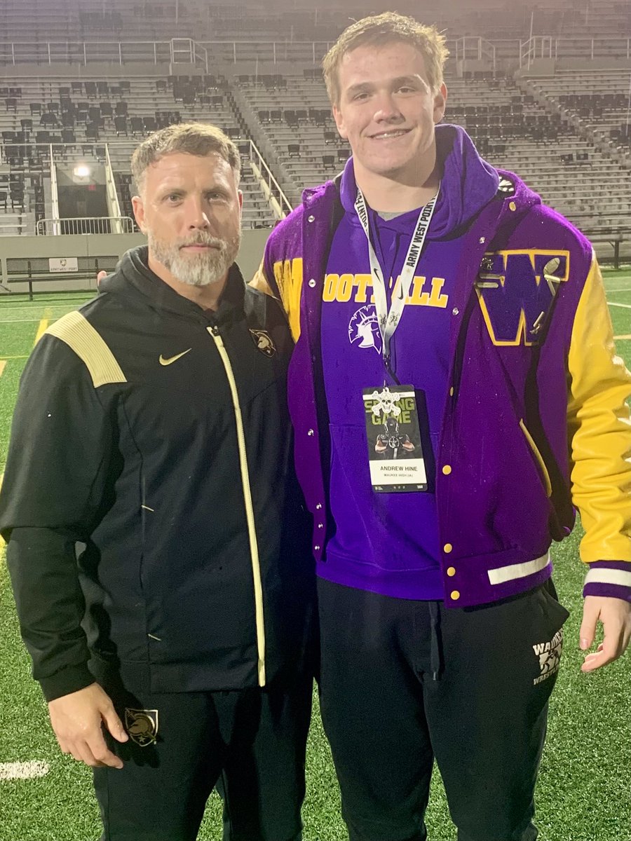 BigAndyHine's tweet photo. So thankful to @MikeViti @CoachHestness @CoachJeffMonken and the entire staff for the amazing visit this last couple of days. Army Football and West Point are special. #BeatNavy https://t.co/h68S0tnMcY