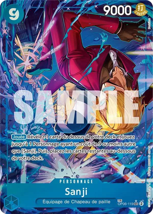 French OP09 Treasure Rare Sanji is available at @E_S_Collectible
