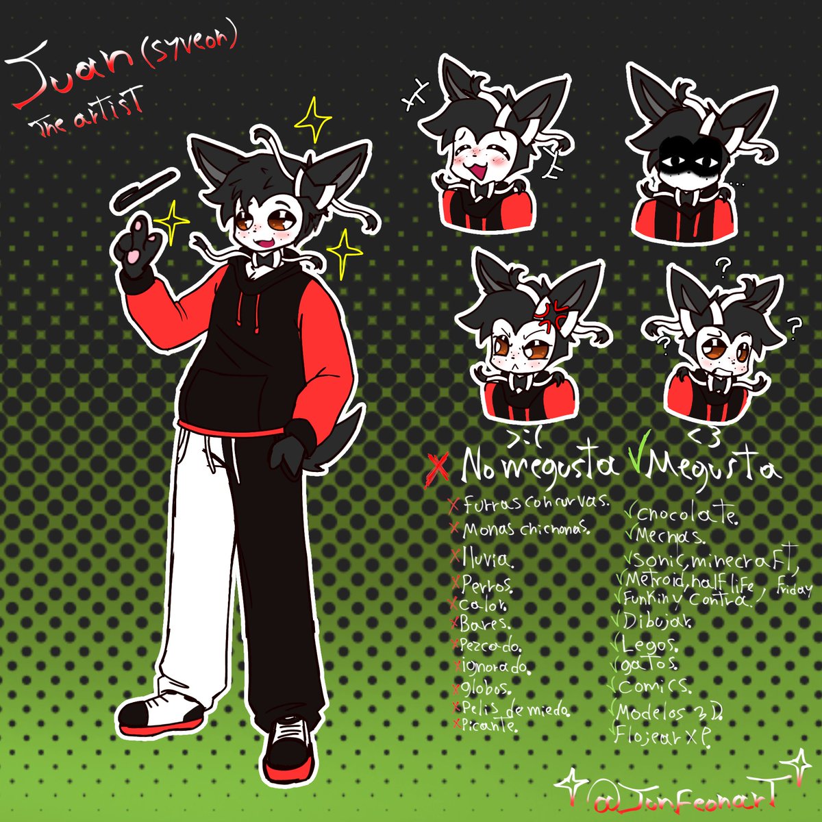 junfeonart's tweet photo. Aquí tienen a mis tres sonas por si quieren dibujar alguna jejeje X3 ✨✨ yo, Joseph y junfeon. https://t.co/1z06xa4sFX