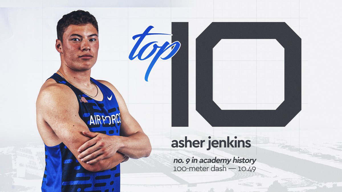 The 10.49 finish by Asher Jenkins is the 𝗡𝗜𝗡𝗧𝗛-𝗙𝗔𝗦𝗧𝗘𝗦𝗧 100-meter time in Academy history and a new 𝗙𝗿𝗲𝘀𝗵𝗺𝗮𝗻 𝗖𝗹𝗮𝘀𝘀 𝗥𝗲𝗰𝗼𝗿𝗱!