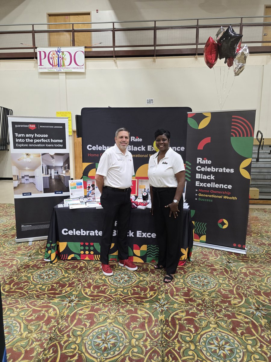 rmason0123's tweet photo. Rate was proud to be a Gold Level Event Sponsor for the Metro South Atlanta Realtists 2025 Building Black Wealth Community Day. 🏠💰

Attendees learned about a variety of topics from Down Payment Assistance programs to Renovation loans to Reverse Mortgages. 
#NAREB #Rate #DPA https://t.co/QMfRdtz68Y