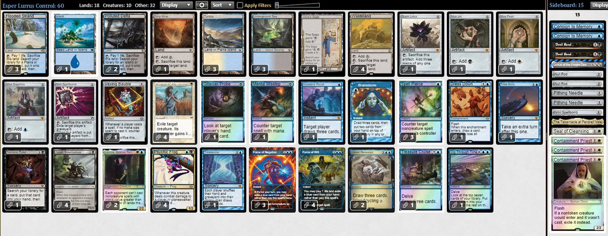 Franco Cicchini (@ziofrancone) on Twitter photo Split the finals of the Saturday Vintage Challenge with Esper Lurrus.
List is obviously from <a href="/WikyonMtgo/">Angelo Cadei</a> , but I changed a SB slot, so I think now it's mine, Seal of Cleansing really clutch.
<a href="/TeamTrecani/">Team Trecani</a> <a href="/golden_pigs1/">Golden Pigs</a> Split the finals of the Saturday Vintage Challenge with Esper Lurrus.
List is obviously from <a href="/WikyonMtgo/">Angelo Cadei</a> , but I changed a SB slot, so I think now it's mine, Seal of Cleansing really clutch.
<a href="/TeamTrecani/">Team Trecani</a> <a href="/golden_pigs1/">Golden Pigs</a>