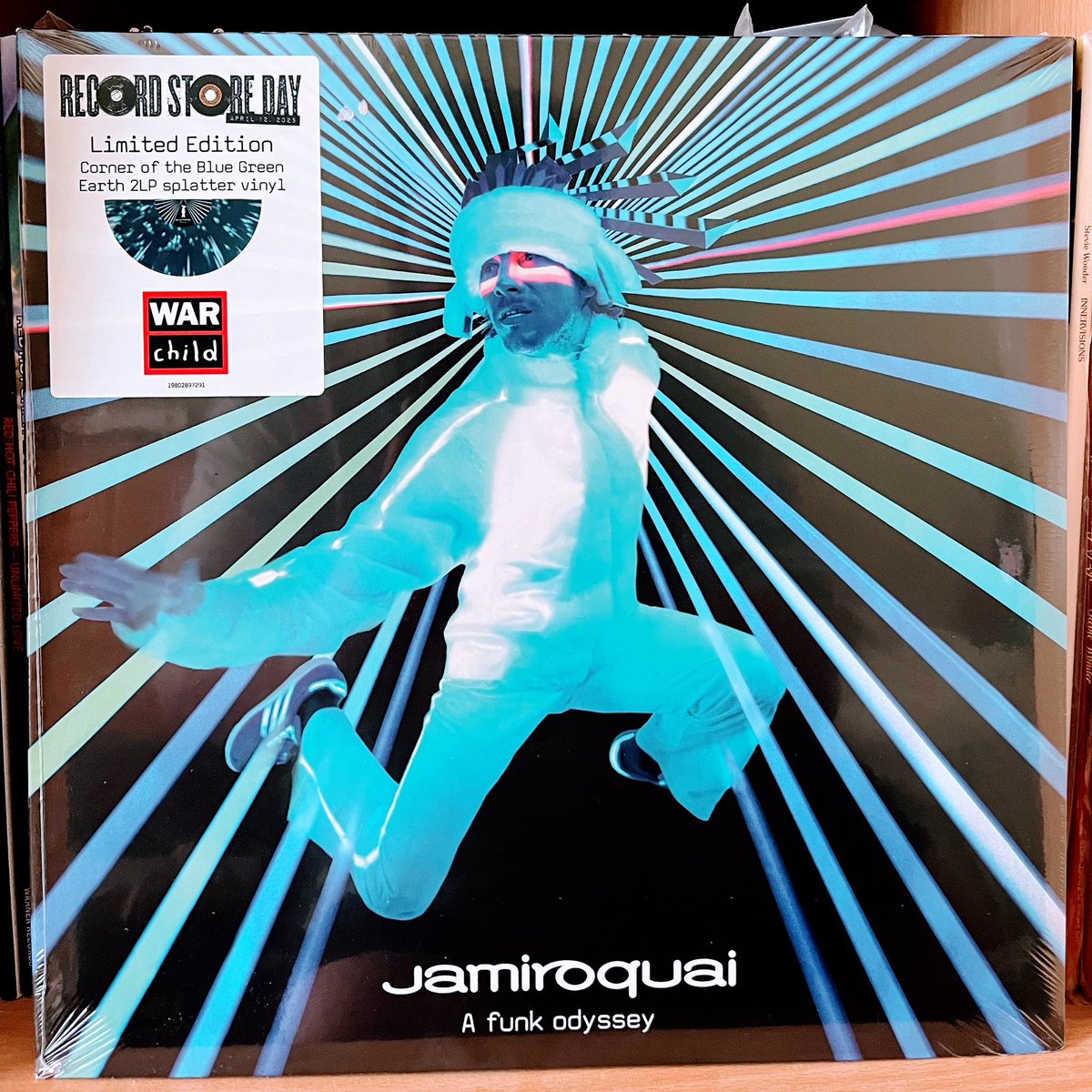 #Jamiroquai #RecordStoreDay2025 #New #Release #Hype <a href="/JamiroquaiHQ/">Jamiroquai</a> "Record Store Day 2025 | Special Release | WARCHILD Charity Edition |  Jamiroquai - A Funk Odyssey - On Double Green - Brown With White Splatters  LP" (Massive Thanks To David On  Facebook For These Pictures!)