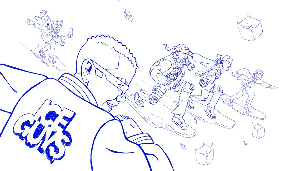 Addinabblakusk's tweet photo. ❄️ The chillest squad just dropped.
Concept loading screen to get @EpicGames atention Fortnite X IceGuys edition.
#fortniteart #loadingconcept #nabblakusk #iceguys #fanart #conceptart https://t.co/LWvqQbLrxX