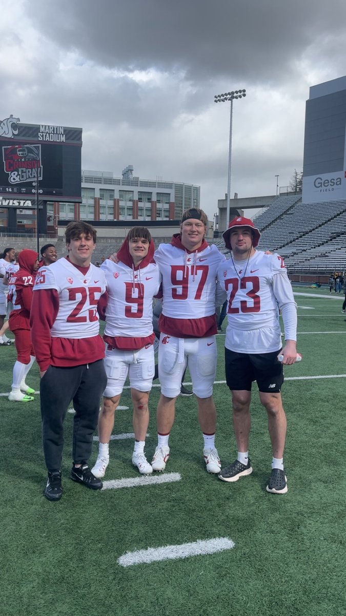 Last Spring Ball✅ <a href="/WSUCougarFB/">Washington State Football</a>