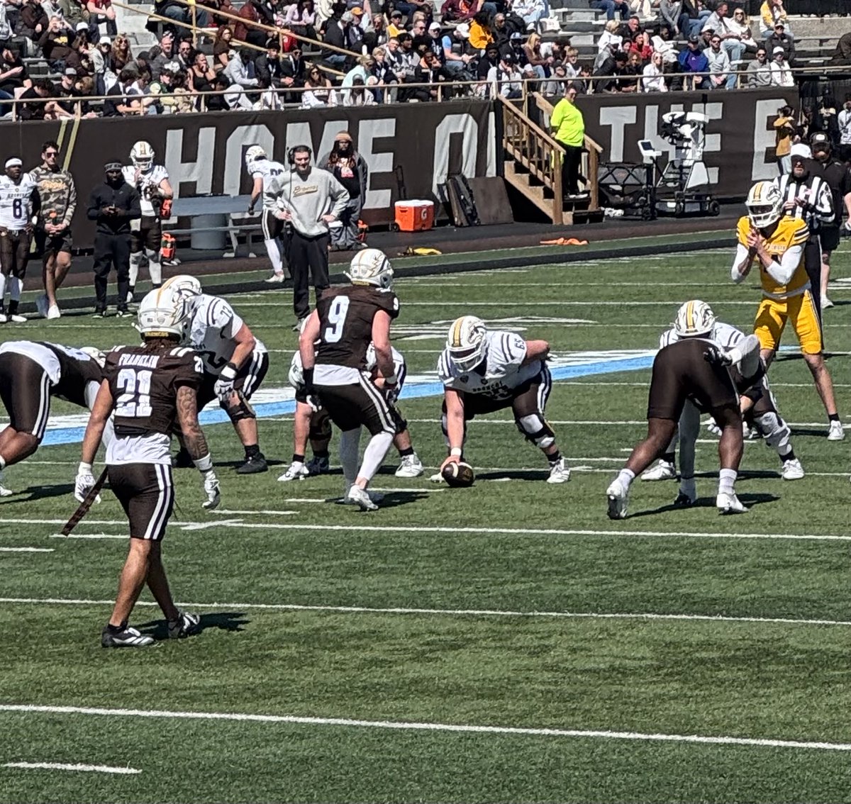 CoachEvanDreyer's tweet photo. Great Spring for our alumni across the nation!! Congrats to James and the Broncos!! #WorkWins #BeGreatatAHS #ChasingBest https://t.co/pFXqvv4lTe