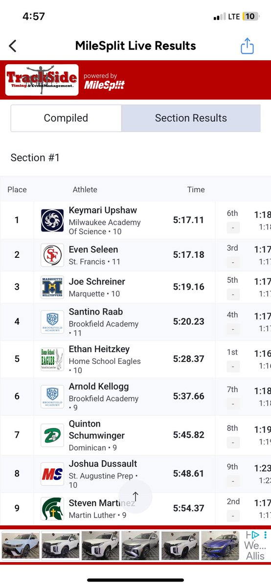 UpshawKeymari's tweet photo. ran the mile,800, nd 4x400 tdy, pr’d by running a 5:17.11 old pr was 5:33, came in 3rd in the 800 didn’t pr but got 3rd, ran the 4x400 got 1st place ran first leg and ran a 55:60 https://t.co/Y8gfKxZeuT