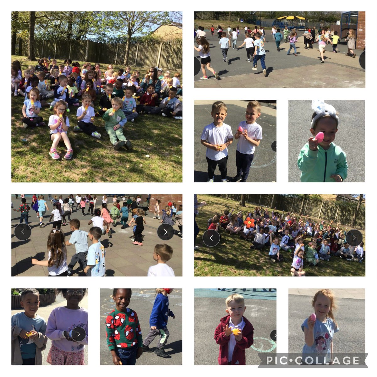 Our F2 children had a blast today! 🐣 A surprise Easter egg hunt, ice lollies to cool off, and plenty of smiles all around🥚✨