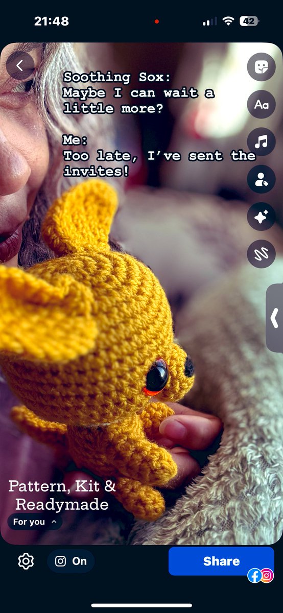 Icelmacreations's tweet photo. Sox may not be ready but the invites are out! Which would you buy the kit or just the pattern or maybe you would fall for the charms of a readymade Sox with eyes that hold the sun and an adventurous spirit ? ❤️ https://t.co/PbDIU2fd6Z