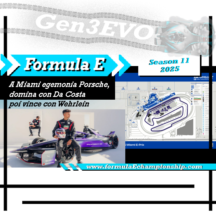 EprixFormulaE's tweet photo. ePrix di Miami
La bandiera rossa e una gestione di gara alquanto discutibile regalano a Wehrlein la prima vittoria stagionale

https://t.co/0ah0Mwuj7S https://t.co/wNJzxaXKGg