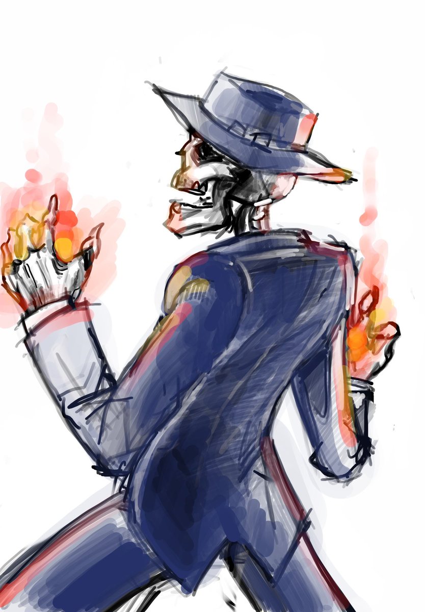 Procrastinating from exams never felt so good. Here’s a skulduggery pleasant sketch.