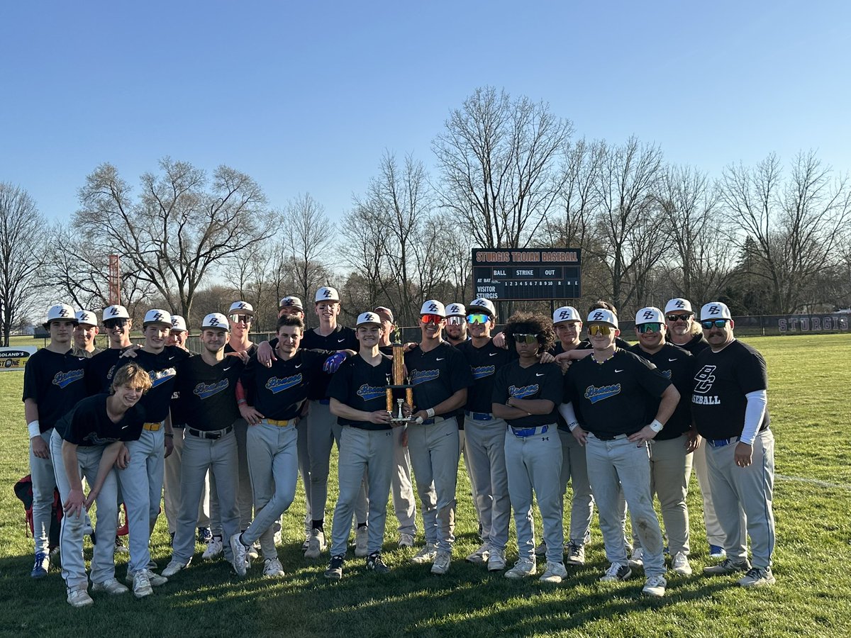Baseball 
Blackhawk Christian 7
Olivet 2
Final

Braves win the Sturgis Invite today!! They improve to 4-1 on the season!