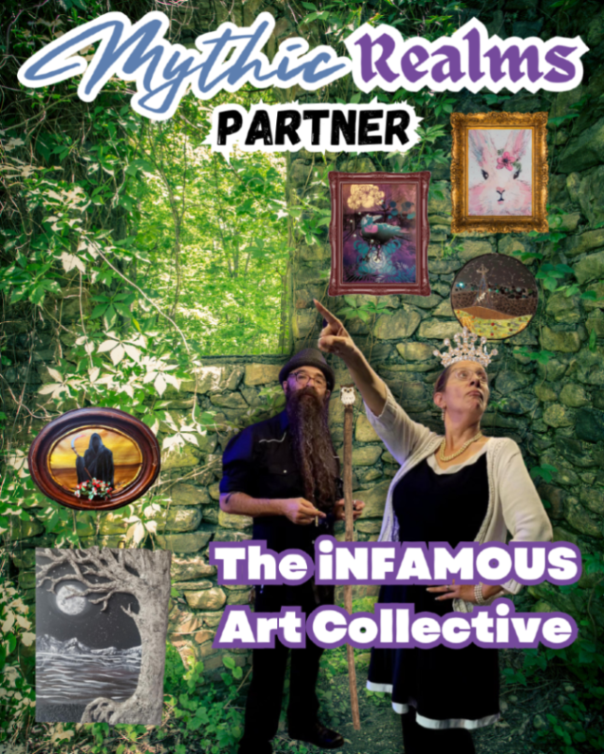 artefaktual's tweet photo. The iNFAMOUS Art Collective returns with a bigger gallery than ever! Paintings, metalwork, sculpture, and more. A visual feast at Mythic Realms.
https://t.co/CVP8vqOxMZ
#mythicrealms2025 #wvarts https://t.co/XyfxJAqK1q