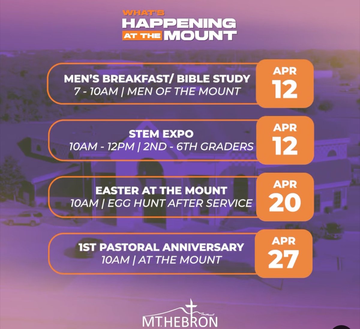 Mt_Hebron_MBC's tweet photo. Here’s a glimpse of What’s Happening at The Mount! https://t.co/drfBjzwOzx