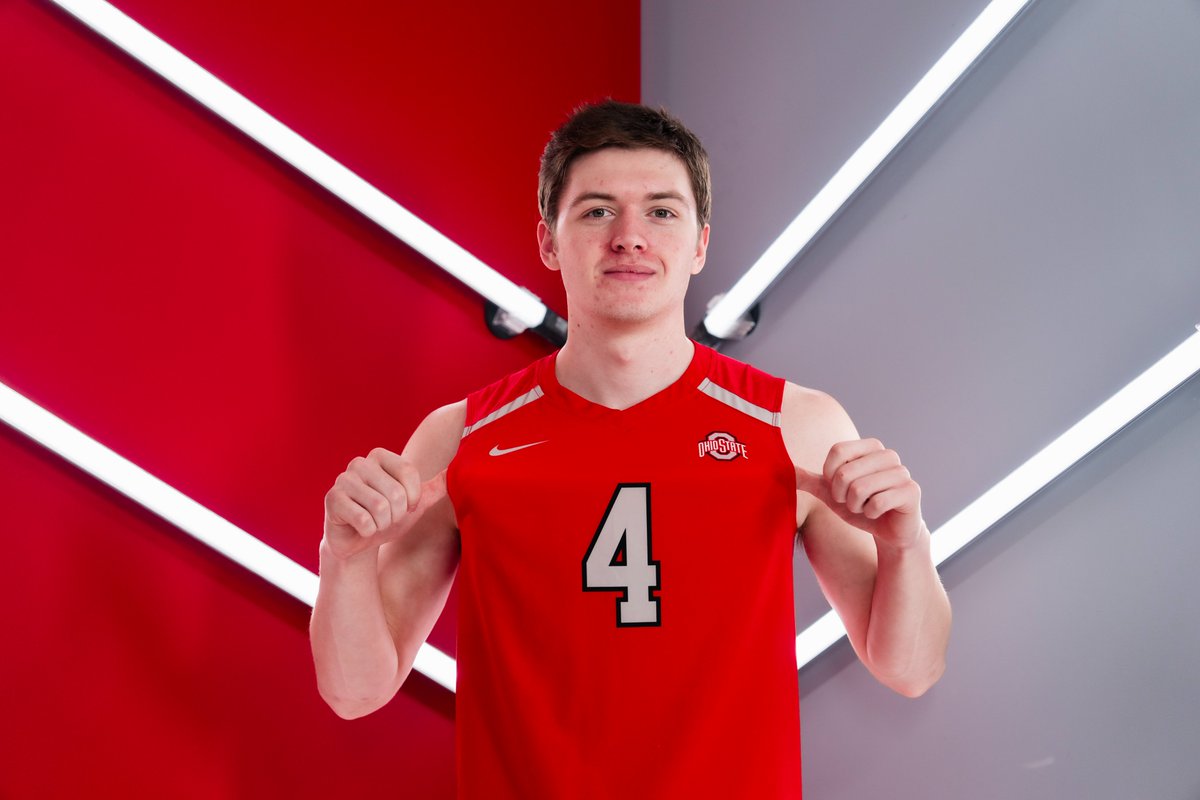 Freshman libero Drew Hudson has three digs so far against Quincy to reach 100 for the season. #GoBucks