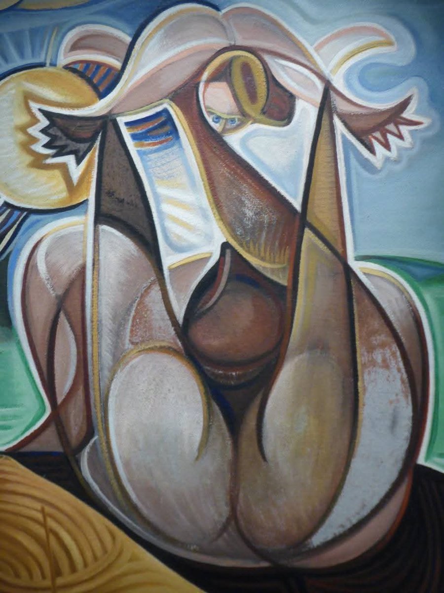 skymanuelima's tweet image. José Sobral de Almada Negreiros foi um artista multidisciplinar português que se dedicou fundamentalmente às artes plásticas e à escrita, ocupando uma posição central na primeira geração de modernistas portugueses. #AlmadaNegreiros #pintor #Gulbenkian #Exposição #arte #portuguesa