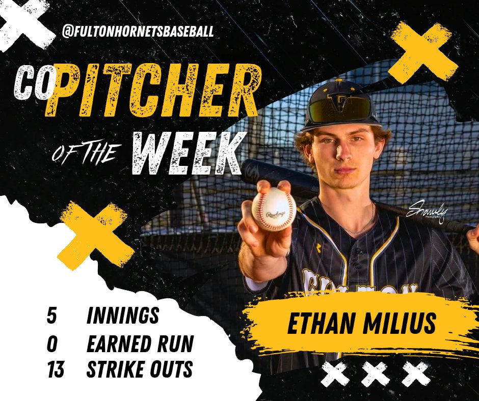 Fulton Hornets Baseball (@baseballfulton) on Twitter photo These boys were just 2 good on the mound, so we are giving them both a shout-out! Excelent work, men. <a href="/ethan_milius/">Ethan Milius</a> shut out #3 Blair Oaks with 13ks & <a href="/11JustinCase11/">Justin Case</a> ends the week with 7IP to get a complete game victory over Hannibal. <a href="/FPSActivities/">Fulton Activities</a> <a href="/FultonSunSports/">Fulton Sun Sports</a> <a href="/RodKRCG13/">Rod Smith</a> These boys were just 2 good on the mound, so we are giving them both a shout-out! Excelent work, men. <a href="/ethan_milius/">Ethan Milius</a> shut out #3 Blair Oaks with 13ks & <a href="/11JustinCase11/">Justin Case</a> ends the week with 7IP to get a complete game victory over Hannibal. <a href="/FPSActivities/">Fulton Activities</a> <a href="/FultonSunSports/">Fulton Sun Sports</a> <a href="/RodKRCG13/">Rod Smith</a>