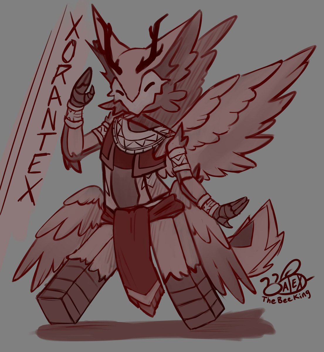 AlexTheBeeKing's tweet photo. no ideas, so I asked and was told to draw my goober "as roblox" I think I cooked with this doodle https://t.co/xT7TJLHSVx