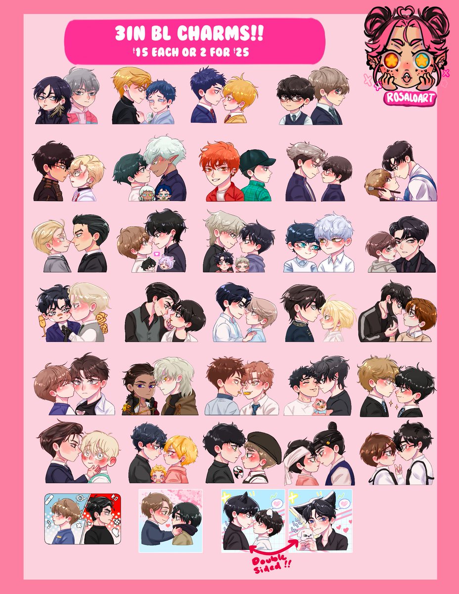 Currently making my Sakura con Catalog, i should maybe tone the bl charms down 🤣
#sakuracon #artistalley #animeconvention #bl #yaoi #blmanga #boyslove #blmanhwarecommendation