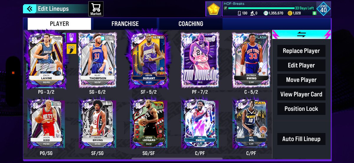 CornerSucks's tweet photo. Updated team. Who should I buy, or replace. @GTw1thdrawal @spaidz_2k @xJC2Kx https://t.co/T8mNCDGQeA