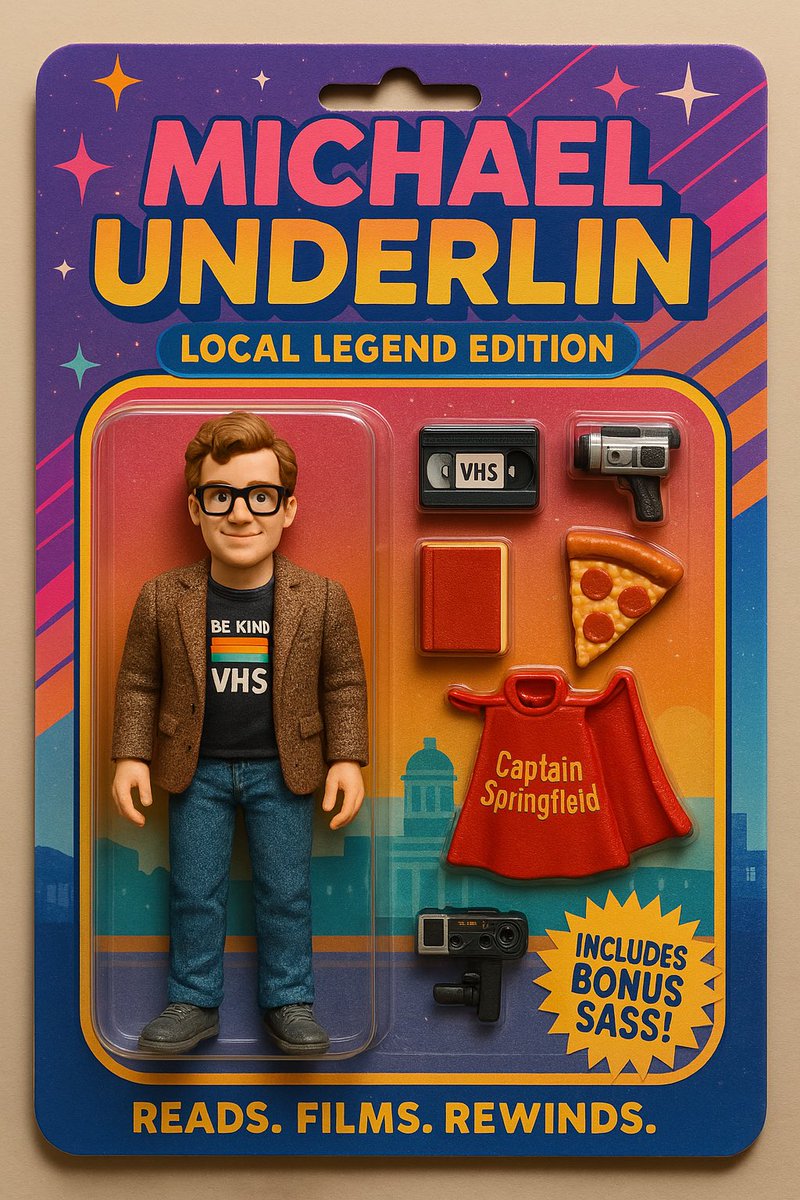 MichaelUnderlin's tweet photo. So I asked #chatgpt to search the internet for me and create an action figure based on its findings. I gave it no other prompts. I’d say it not knowing I got LASIK a few years back I’d say it did a pretty spot on job. 😮
#ActionFigure #ActionFigureTrend https://t.co/shug9NcoP0