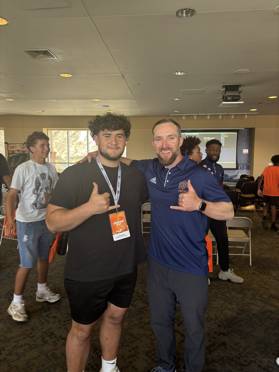 Erik Ruesing (@erik_ruesing) on Twitter photo I had a great time at El Paso at <a href="/UTEPFB/">UTEP Football</a>
thank you for the visit i had a lot of fun over here! Thank you for the opportunity. <a href="/CoachCala/">Mark Cala</a> <a href="/CoachBobbyDaly/">Bobby Daly</a> <a href="/coachmarktorres/">Mark Torres</a> I had a great time at El Paso at <a href="/UTEPFB/">UTEP Football</a>
thank you for the visit i had a lot of fun over here! Thank you for the opportunity. <a href="/CoachCala/">Mark Cala</a> <a href="/CoachBobbyDaly/">Bobby Daly</a> <a href="/coachmarktorres/">Mark Torres</a>