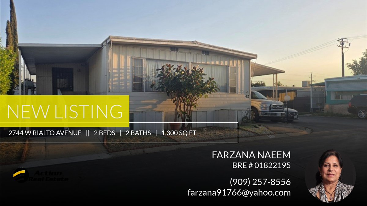 ActionREstate's tweet photo. 📍 New Listing 📍 Take a look at this fantastic new property that just hit the market located at 2744 W Rialto Avenue 42 in Rialto. Reach out here or at (909) 257-8556 for more information

Farzana Naeem
Action Real Estat... https://t.co/1e6AXGSb0J https://t.co/8bbFIBSfYj
