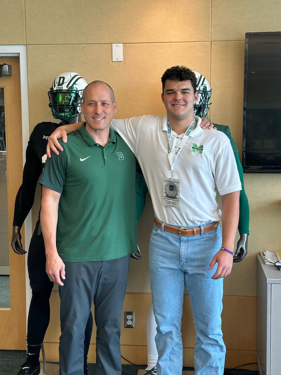 Andrew Harris (@and1drew_harris) on Twitter photo Had a great visit at <a href="/DartmouthFTBL/">Dartmouth Football</a> . Thank you to <a href="/Coach_McCorkle/">Sammy McCorkle</a> <a href="/CoachDaft/">Kevin Daft</a> <a href="/coachirishodea/">Danny O'Dea</a> for taking the time to visit with me and teach me about the culture of your program. Can’t wait to be back on campus! Had a great visit at <a href="/DartmouthFTBL/">Dartmouth Football</a> . Thank you to <a href="/Coach_McCorkle/">Sammy McCorkle</a> <a href="/CoachDaft/">Kevin Daft</a> <a href="/coachirishodea/">Danny O'Dea</a> for taking the time to visit with me and teach me about the culture of your program. Can’t wait to be back on campus!